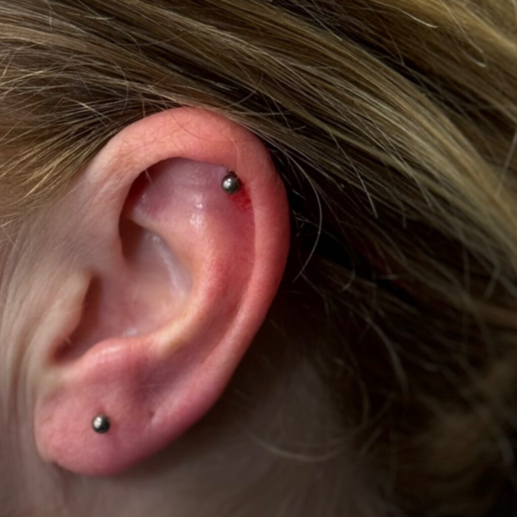 Helix Piercing | Outliers Ink Birmingham piercing studio