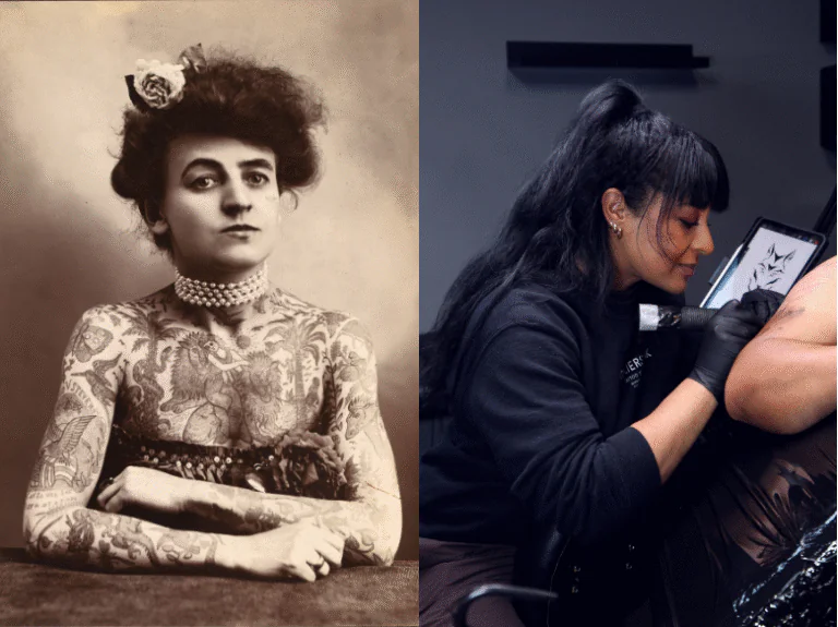 The History Of Women And Tattoo Outliers Ink